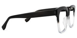 Xion Square Black to Clear Gradient Glasses3