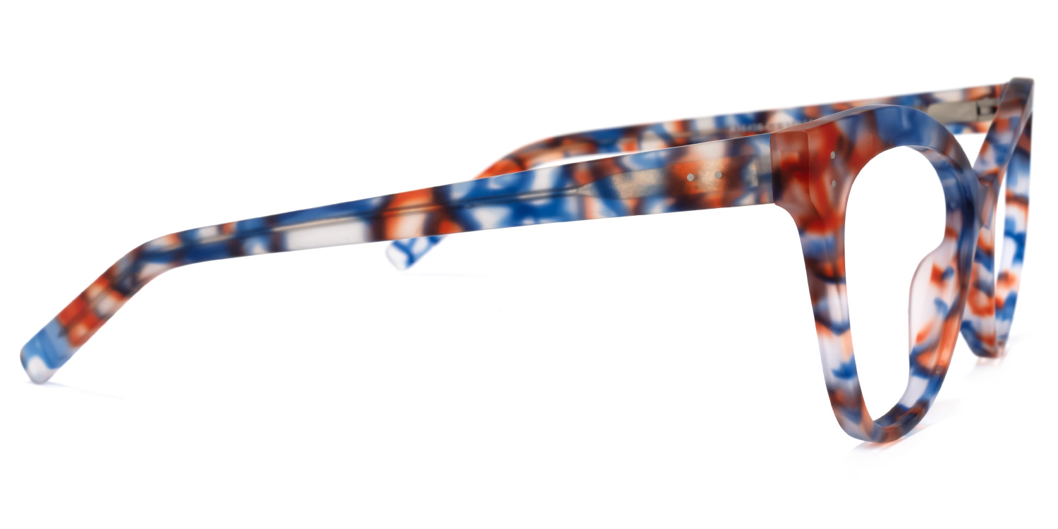 Eschwege Cateye Blue-Floral Glasses | ZEELOOL Canada3