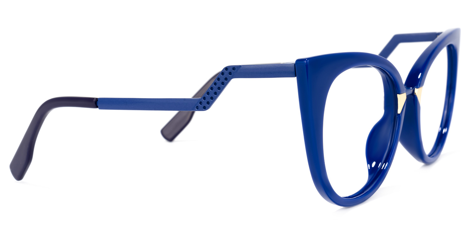 Cat Eye Blue Glasses | ZEELOOL Canada3