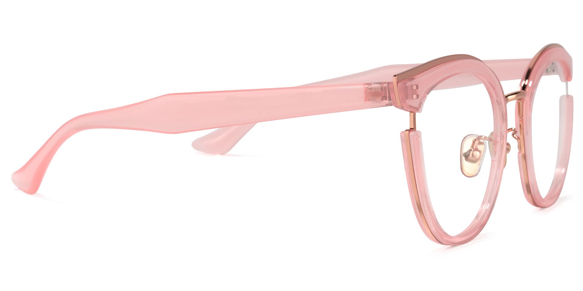 Eleanore Cat Eye Pink Frame Glasses | ZEELOOL Canada3