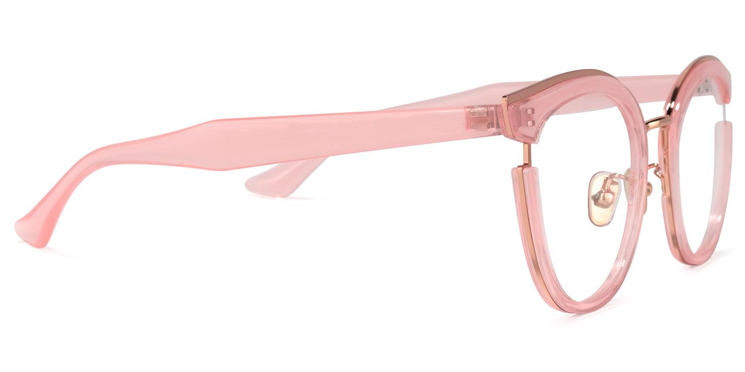Eleanore Cat Eye Pink Glasses3
