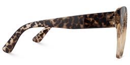 Denis Cat Eye Light Tortoise Glasses2