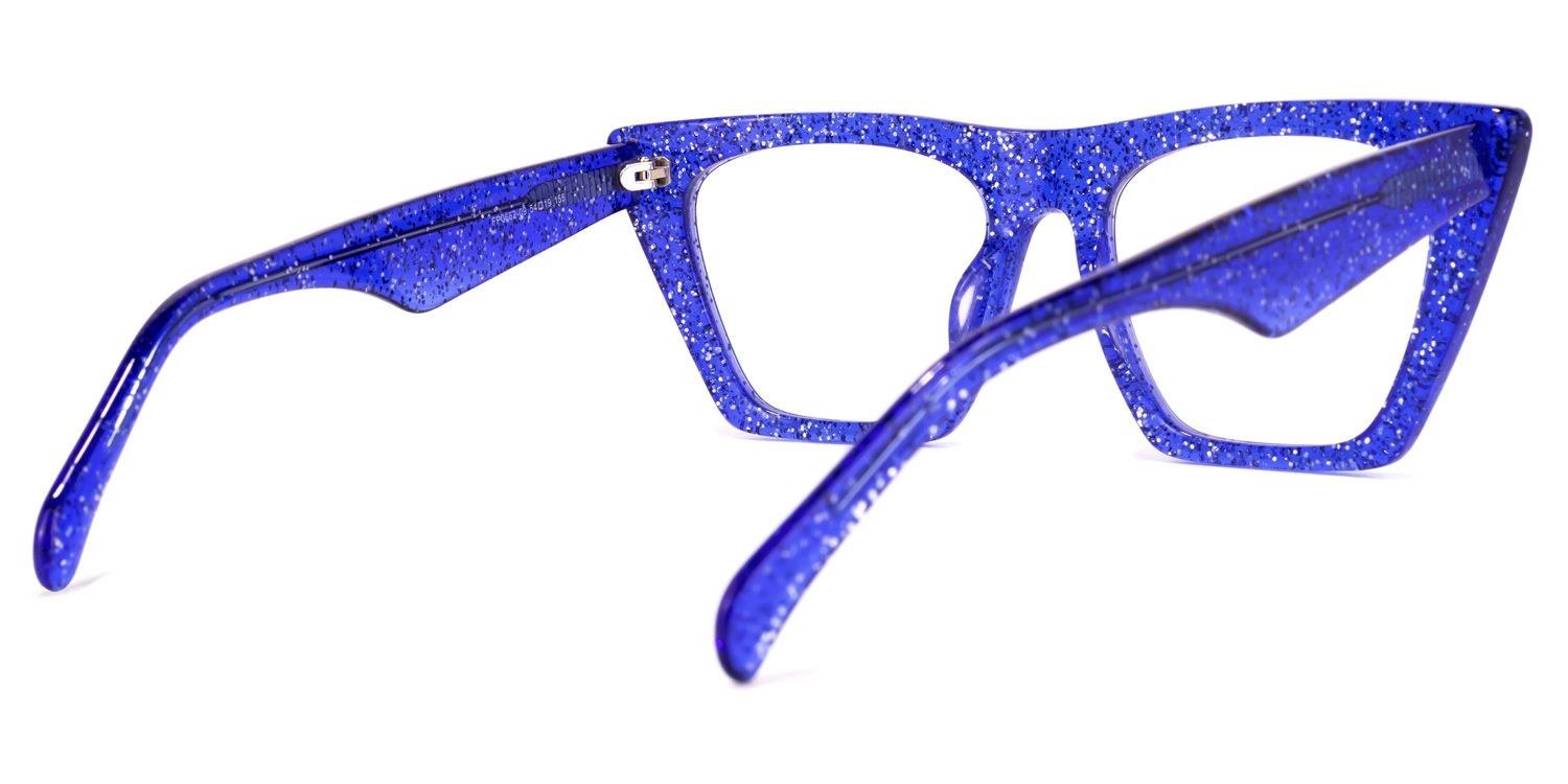 Cecile Cat Eye Blue Glasses | ZEELOOL Canada4