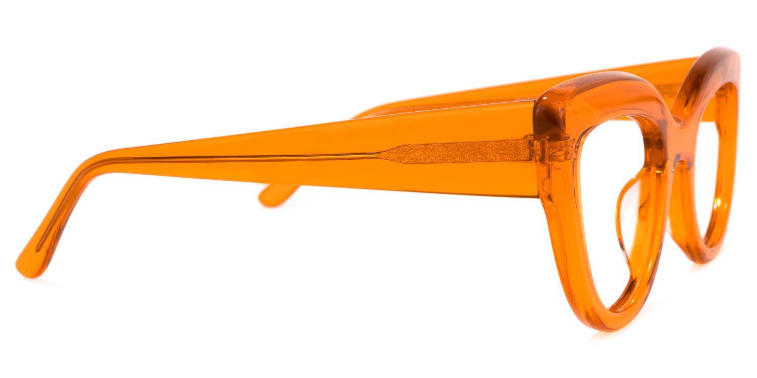 Caren Cateye Orange Glasses | ZEELOOL Canada3