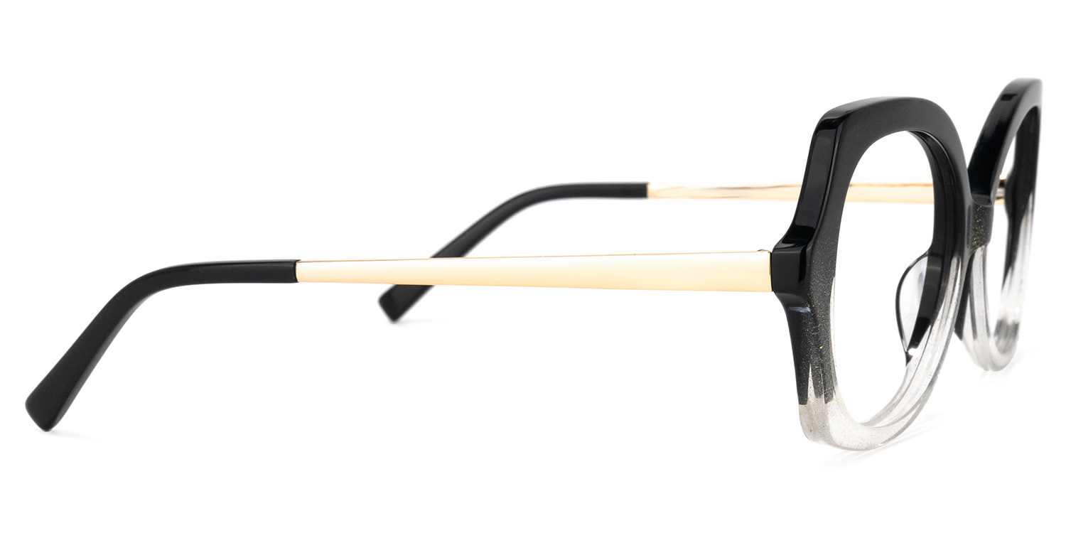 Sugarplum Geometric Black-Green Glasses | ZEELOOL Canada3