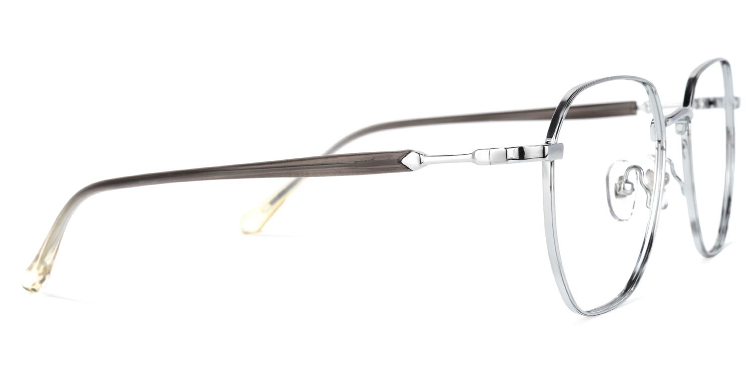 Veronica Geometric Silver Glasses | ZEELOOL Canada3