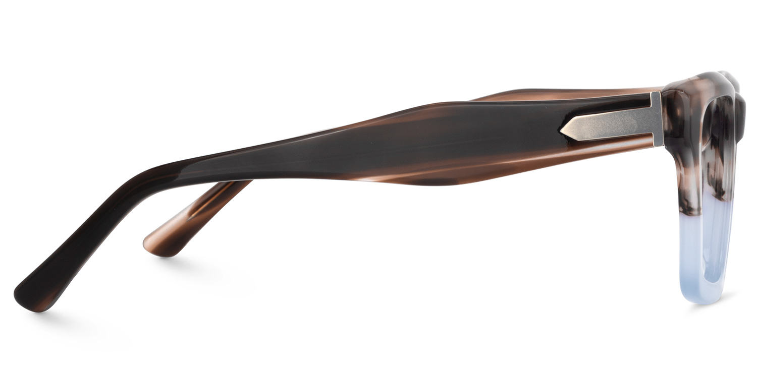 Riley Rectangle Brown Frame Glasses for Ladies3