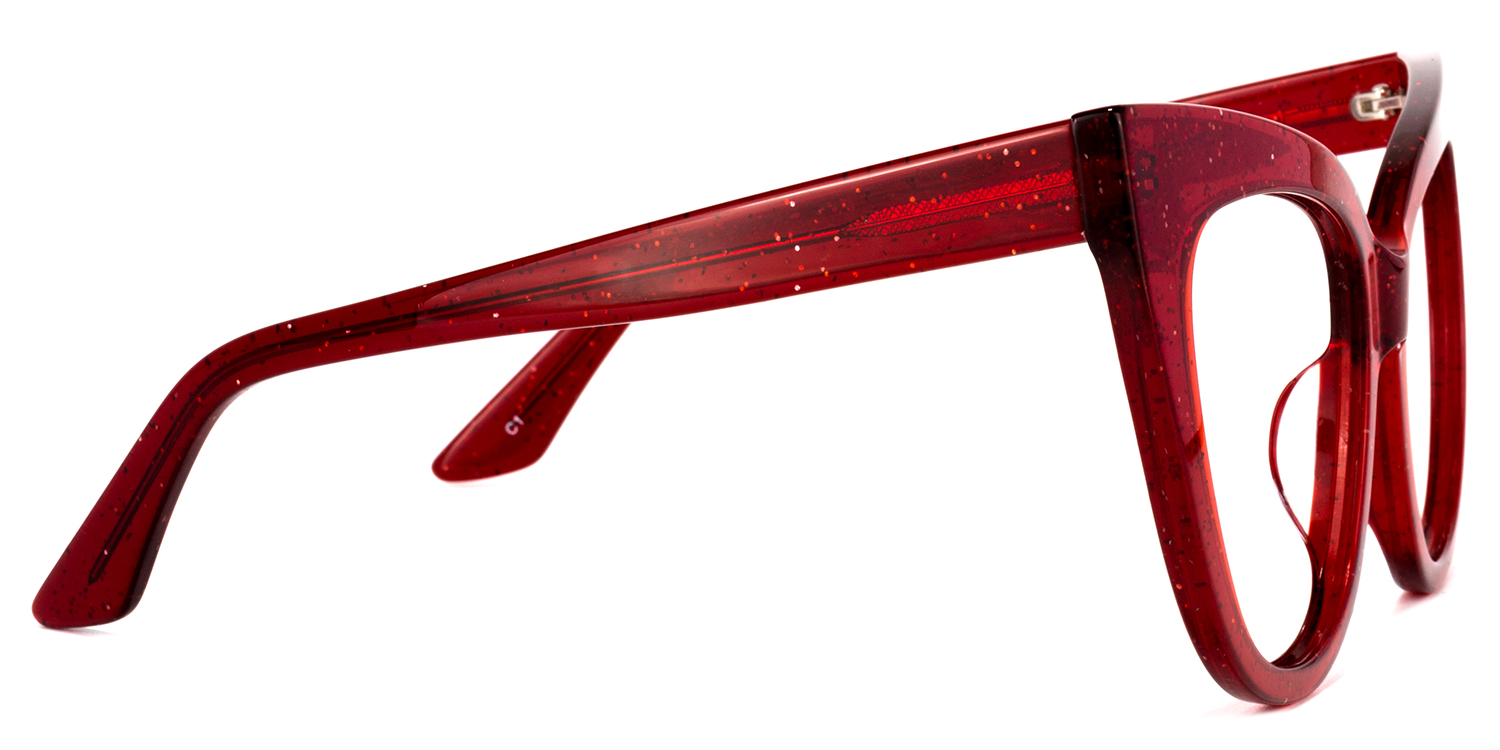 Trenton Cateye Red Glasses | ZEELOOL Canada3
