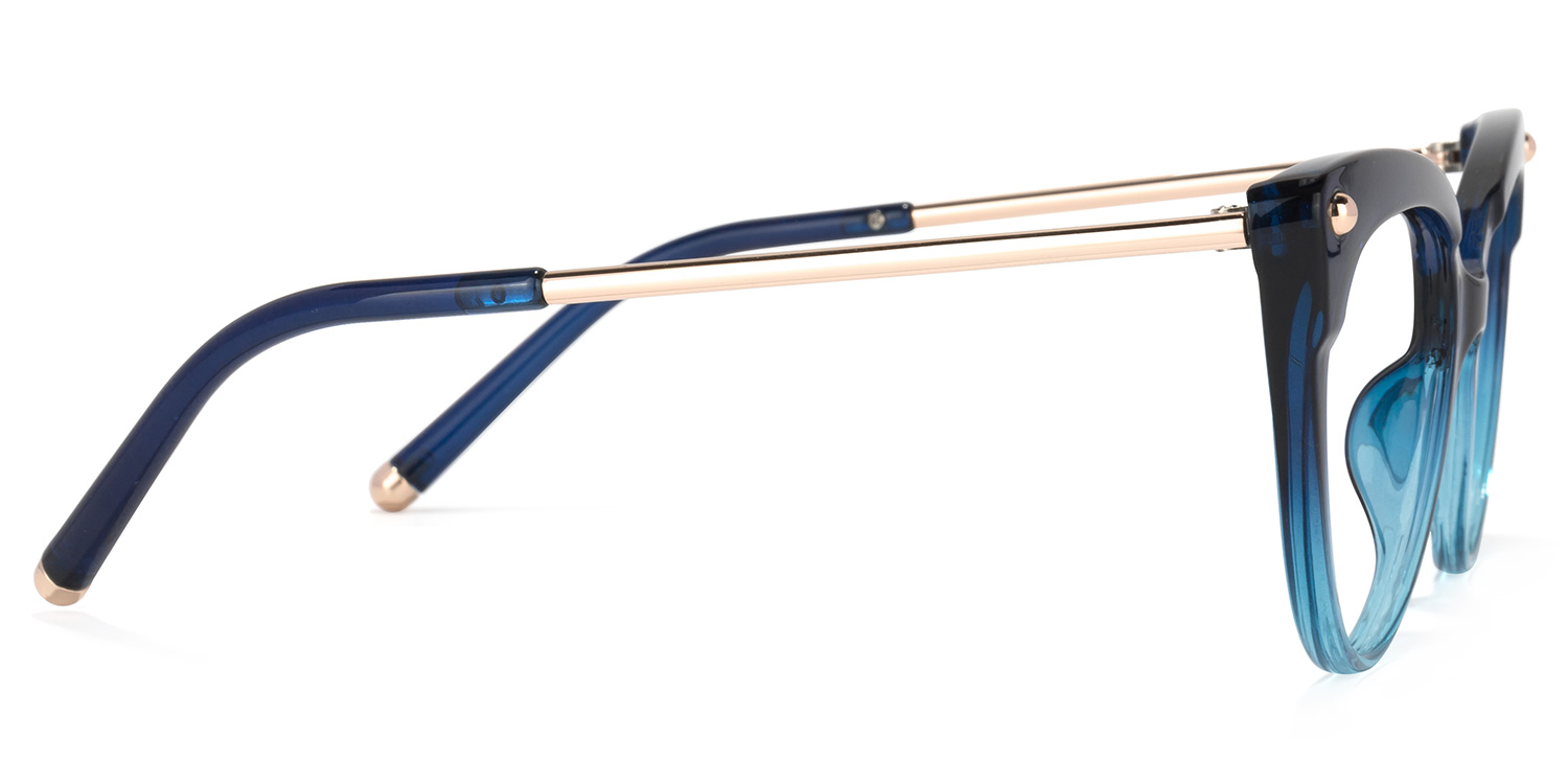 Alivia Cat Eye Blue Glasses3