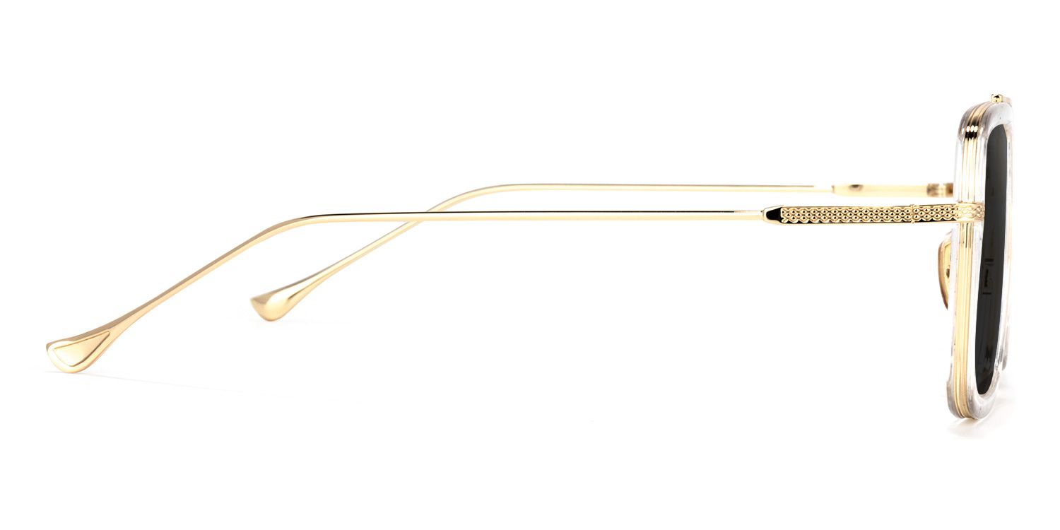 Gifford Aviator Clear Sunglasses | ZEELOOL Canada3