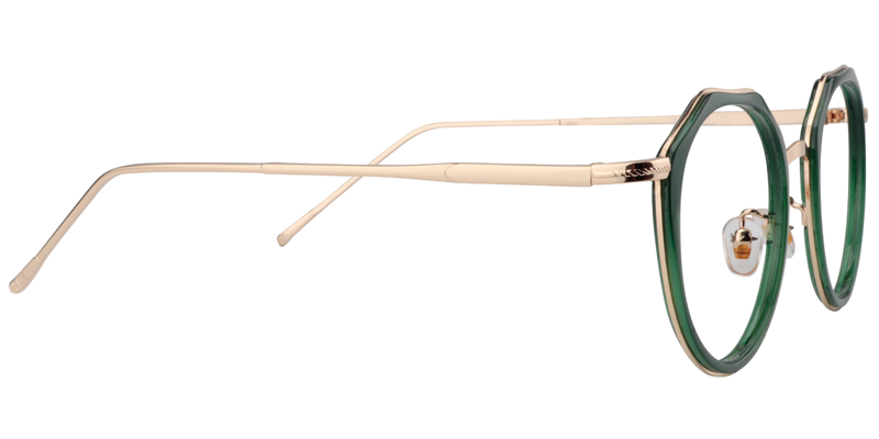 Geometric Green Glasses | ZEELOOL Canada4