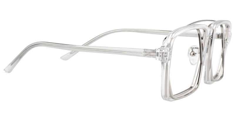 Aviator Clear-Silver Glasses | ZEELOOL Canada4
