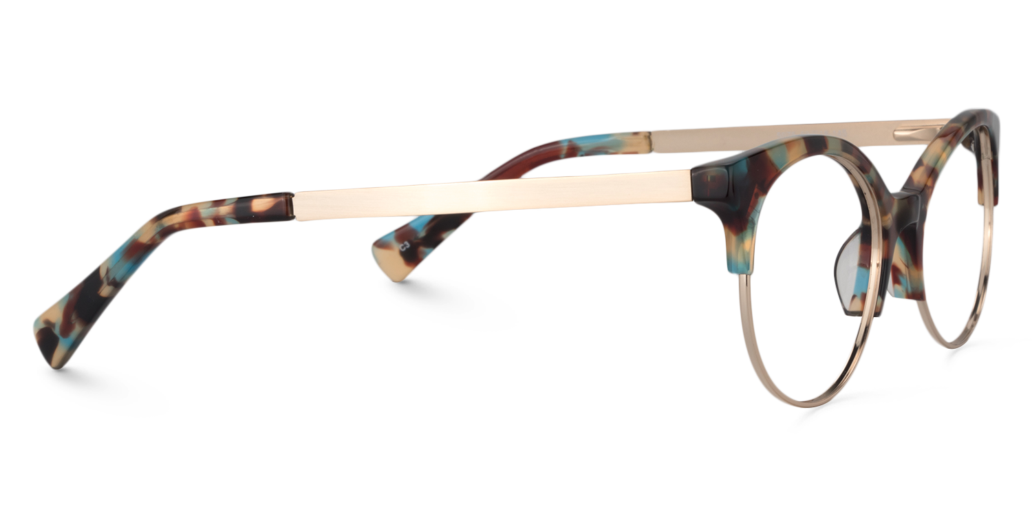 Cat Eye Blue Tortoise Glasses | ZEELOOL Canada4