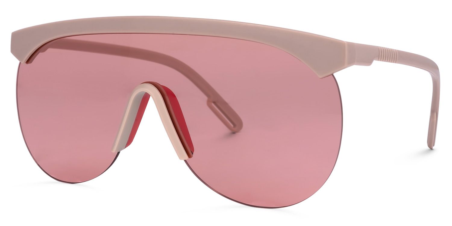 Olguimar Geometric Pink Sunglasses | ZEELOOL Canada1