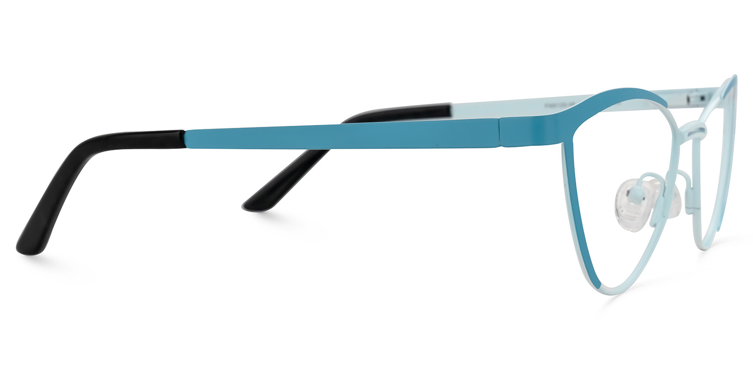 Sydney Cat Eye Blue Glasses | ZEELOOL Canada2