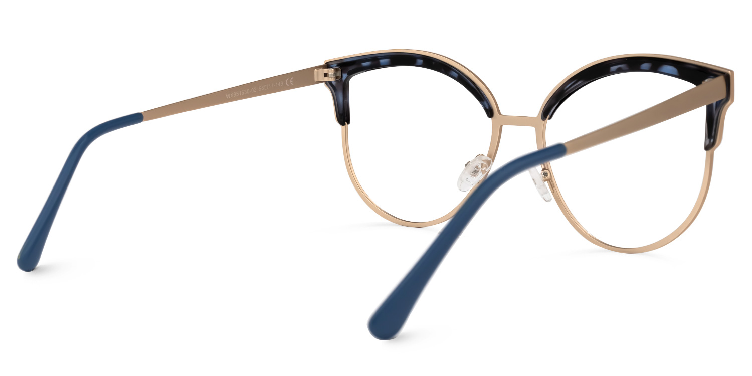 Laureano Browline Blue-Tortoise Glasses3