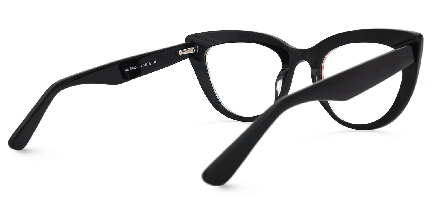 Makie Cateye Blue-Floral Glasses3