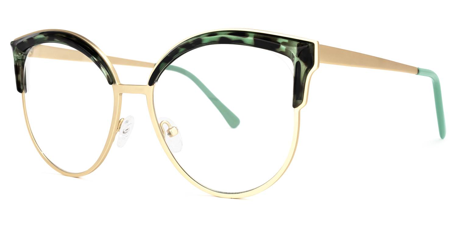 Laureano Browline Green-Tortoise Glasses | ZEELOOL Canada1