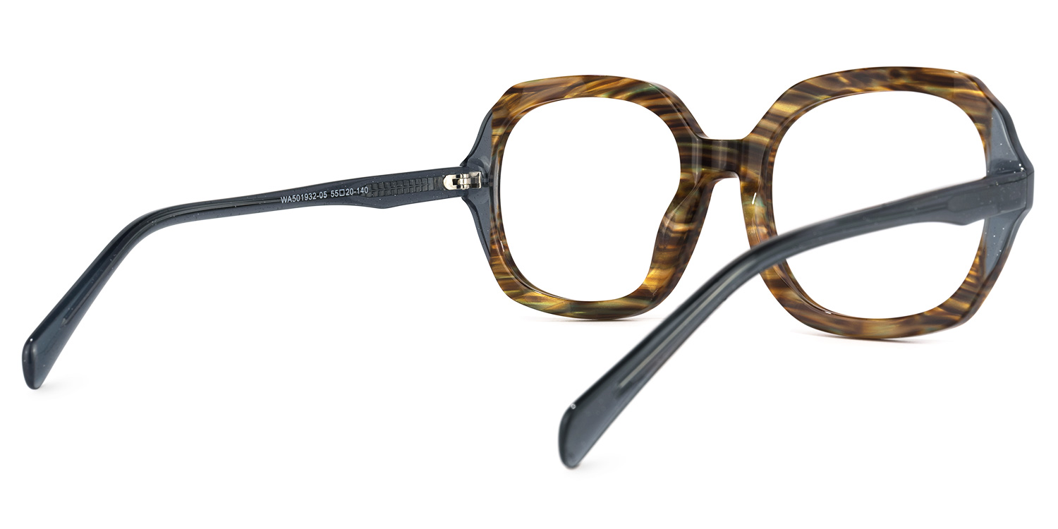 Raquell Square Brown Glasses | ZEELOOL Canada3