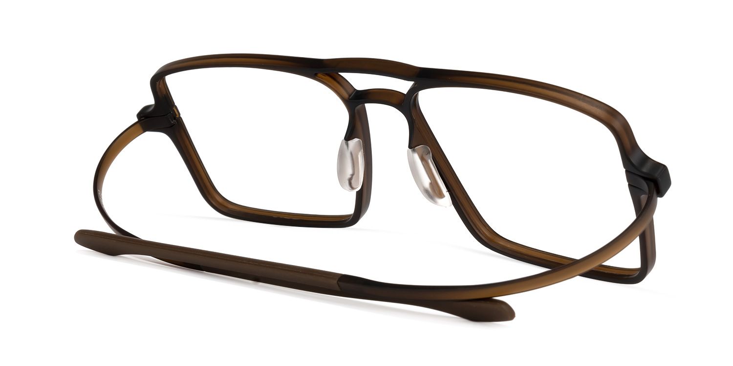 Dorthe Aviator Brown Glasses | ZEELOOL Canada3