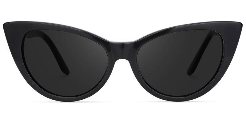 Marilyn Black Frame Sunglasses with Cat Eye Style | ZEELOOL CA0