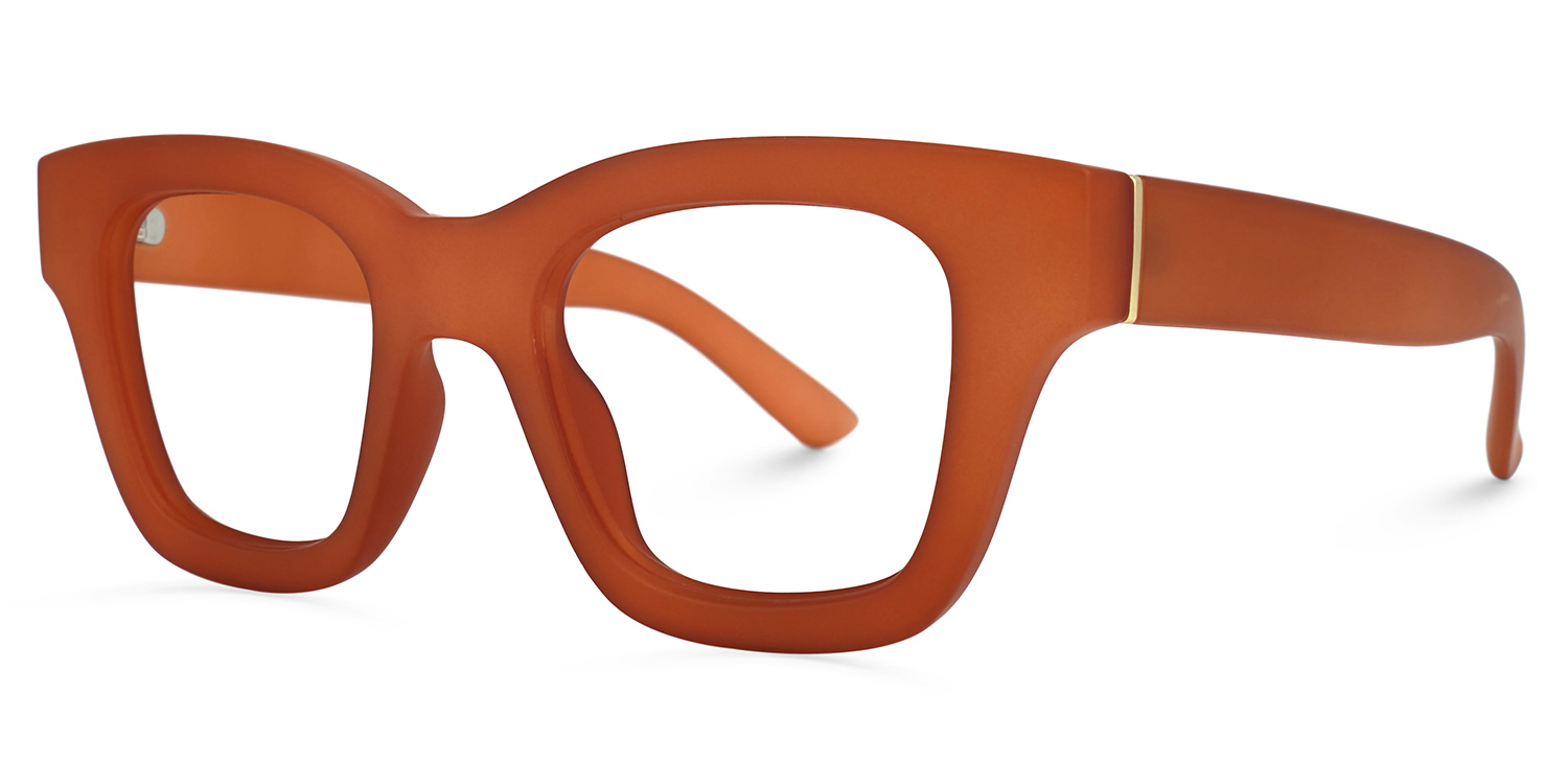 Adriane Square Brown Glasses | ZEELOOL Canada1