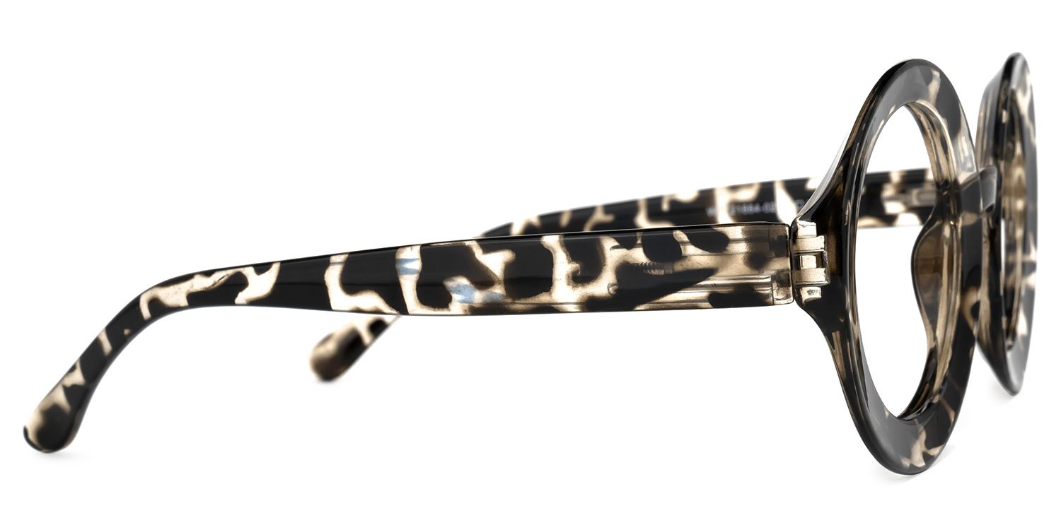 Franca Round Dark-Tortoise Glasses | ZEELOOL Canada2