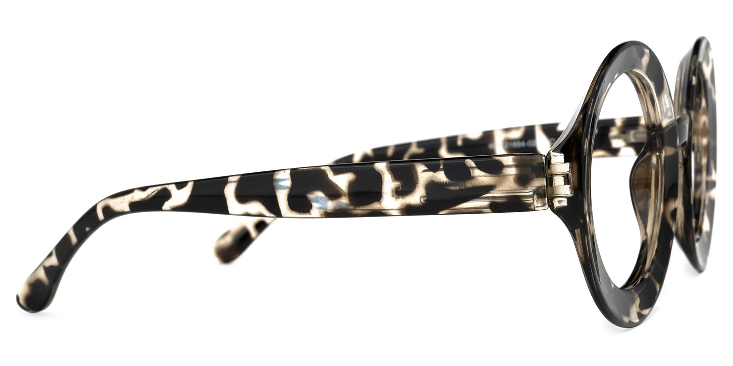 Franca Round Dark-Tortoise Glasses | ZEELOOL Canada2