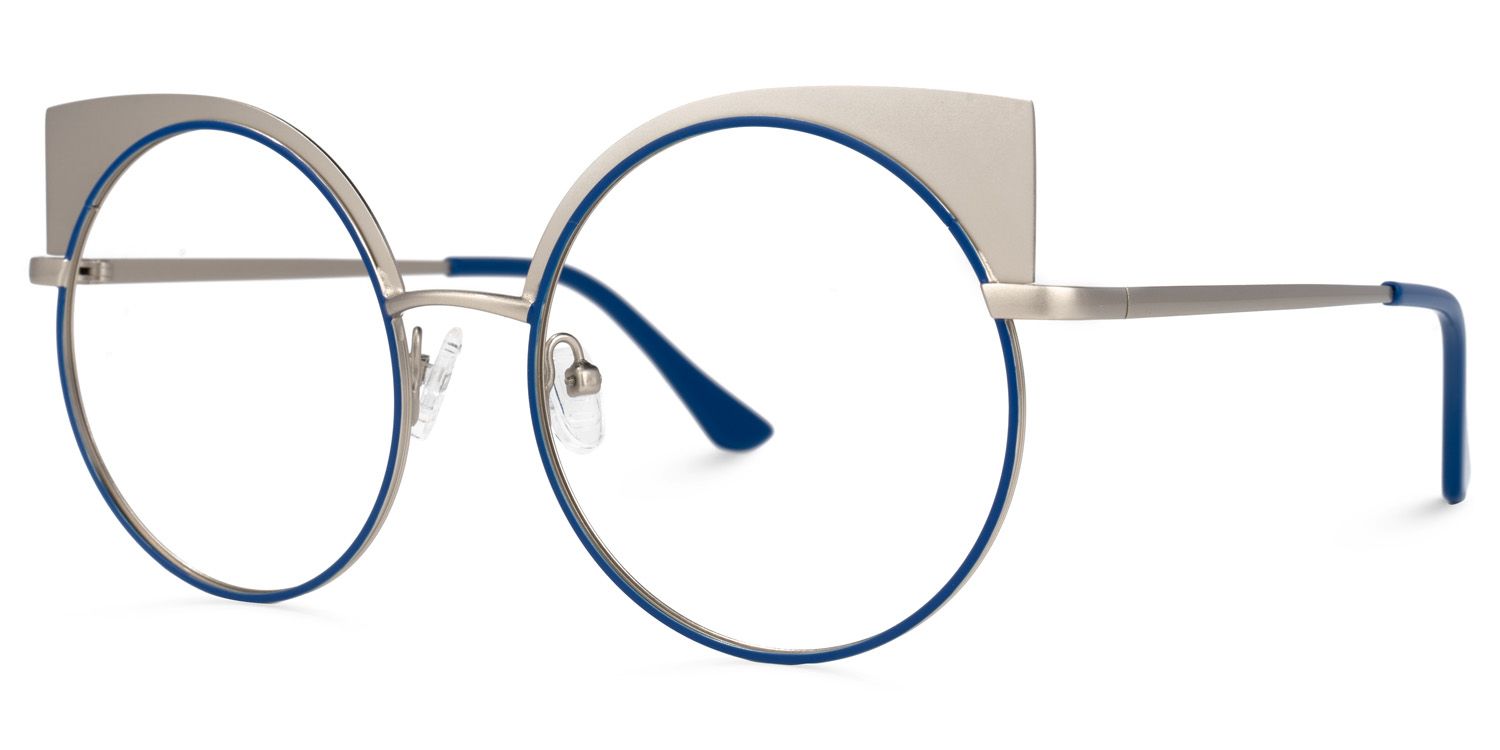 Arnisha Cateye Blue Glasses | ZEELOOL Canada1