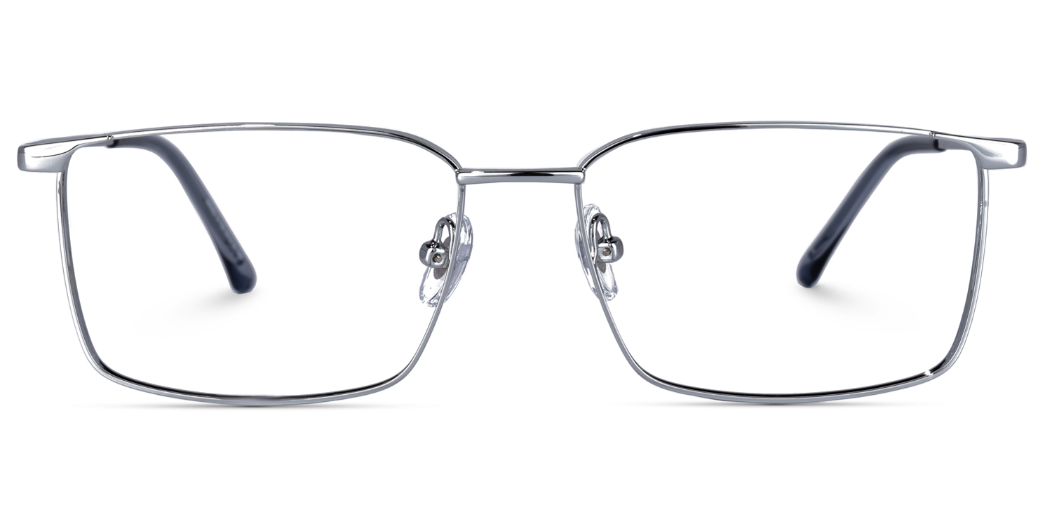 Tyrone Rectangle Silver Glasses | ZEELOOL Canada0