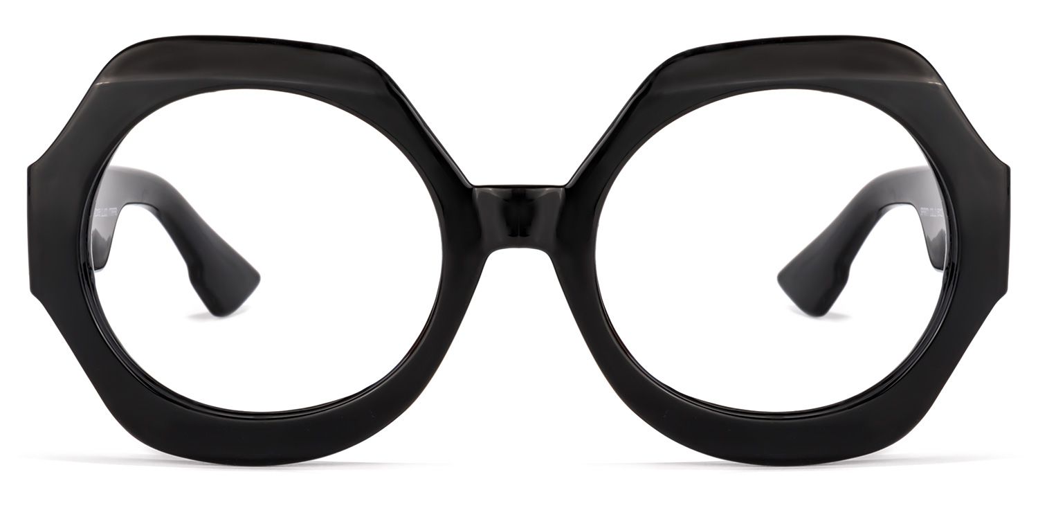 Geoffrey Geometric Black Glasses | ZEELOOL Canada0