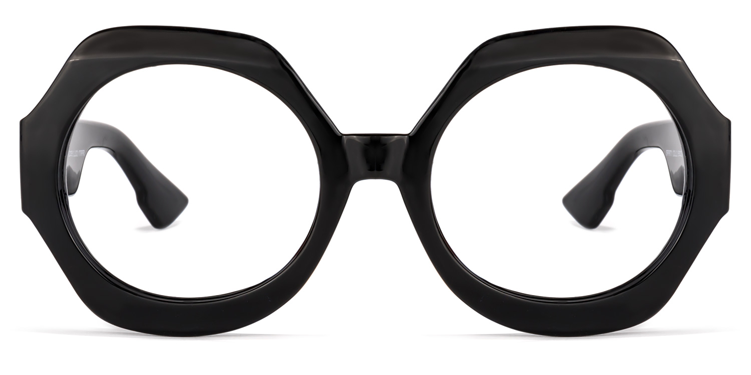 Geoffrey Geometric Black Glasses | ZEELOOL Canada0