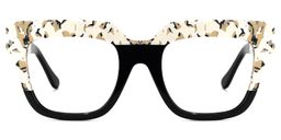 Carolann Square Black Glasses0