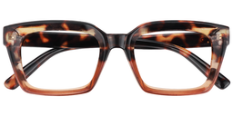 Ena Rectangle Tortoise Reading Glasses1