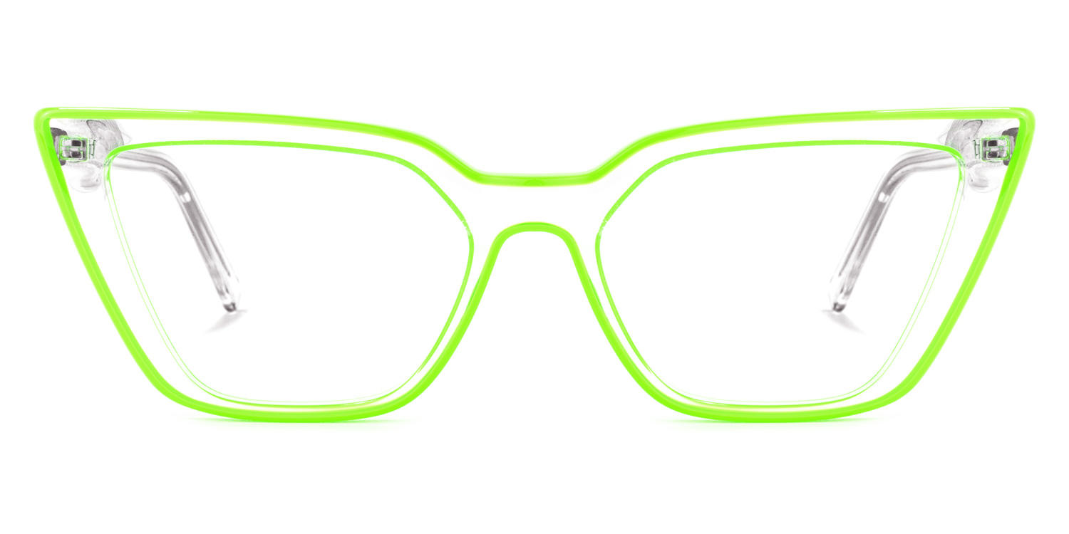 Yosef Cateye Green Glasses0