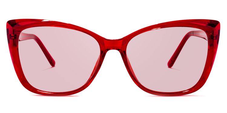 Farris Square Red Sunglasses