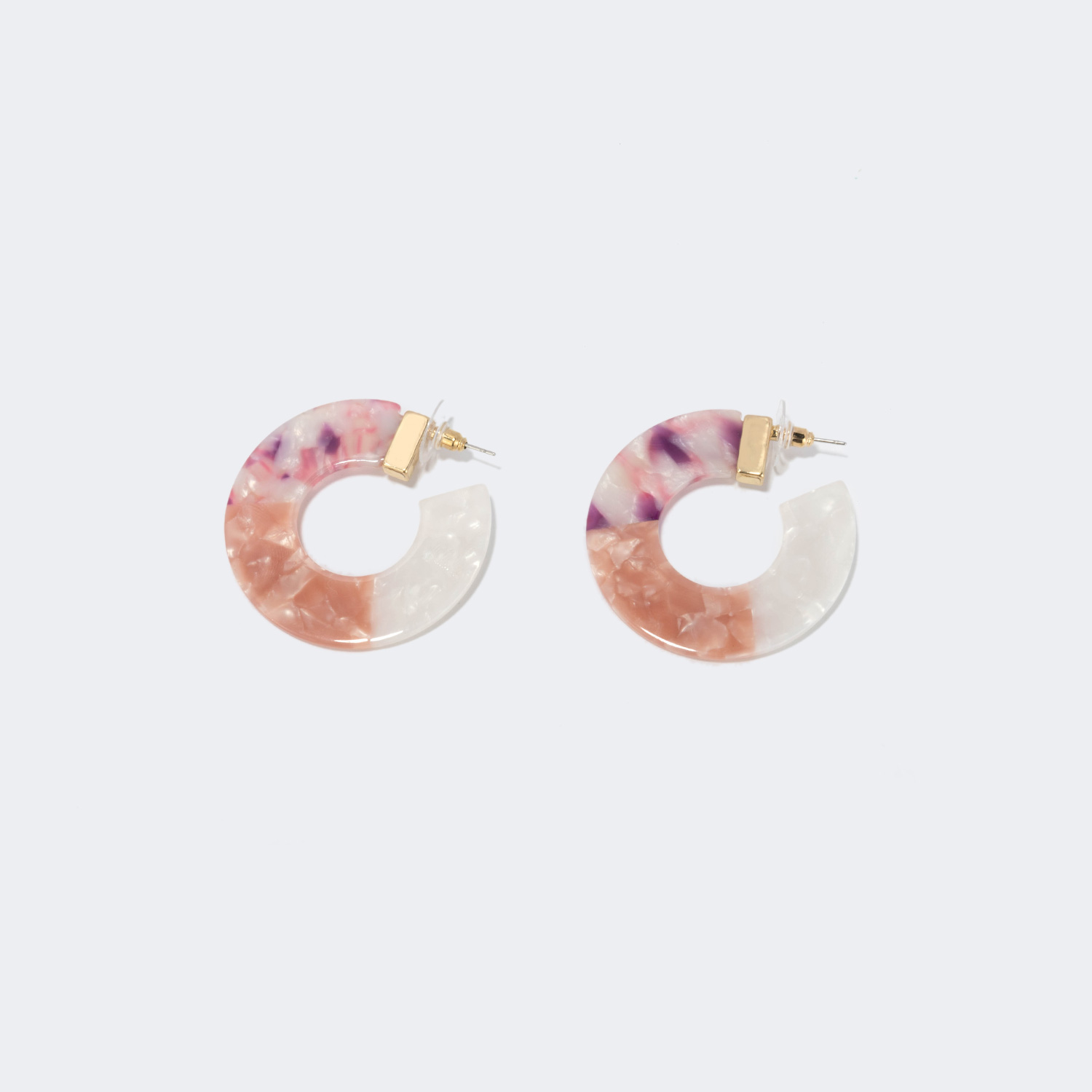 Stylish Multicolor Acetate Earrings | ZEELOOL Canada0