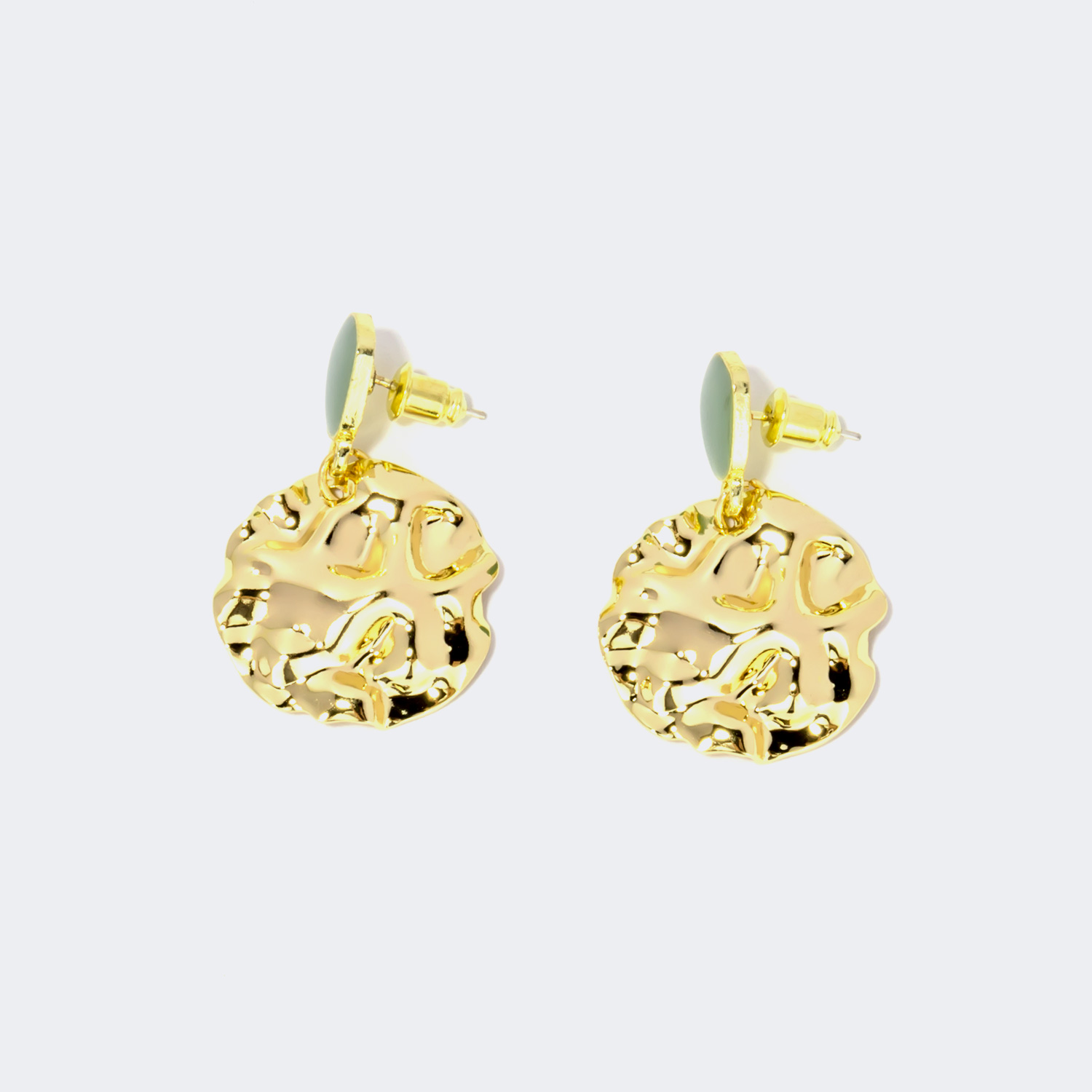 Stylish Hammered Copper Earrings | ZEELOOL Canada1