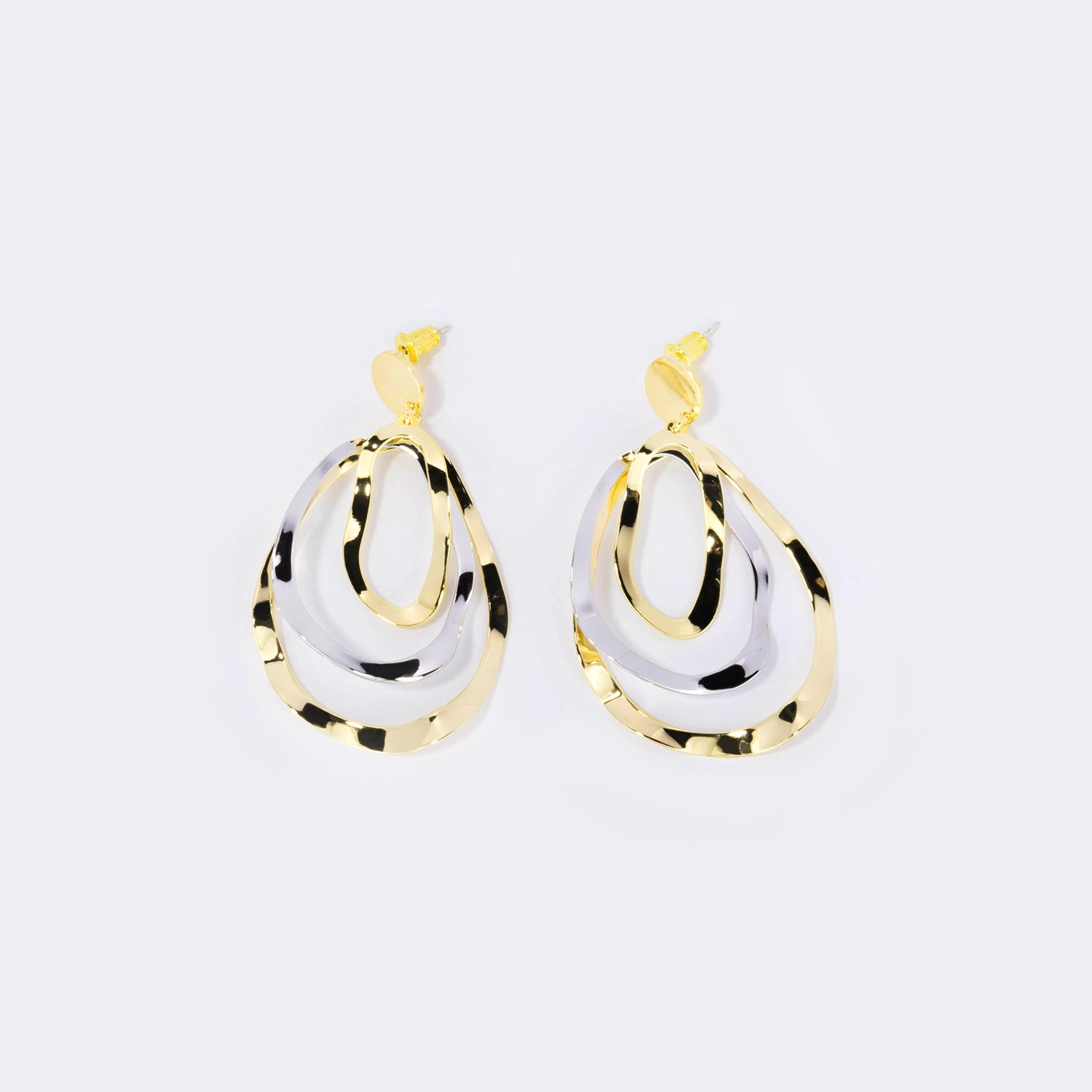 Stylish Pear-Shaped Metal Earrings | ZEELOOL Canada1