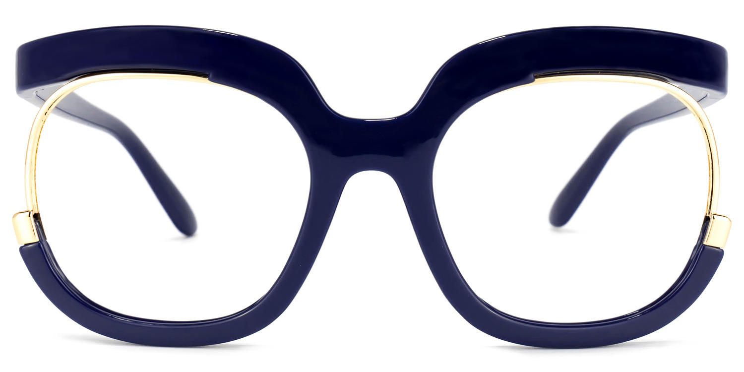 Darice Dark-Blue Round Eyeglasses | Zeelool0