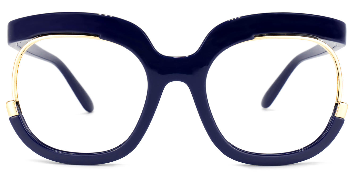 Darice Round Dark-Blue Glasses