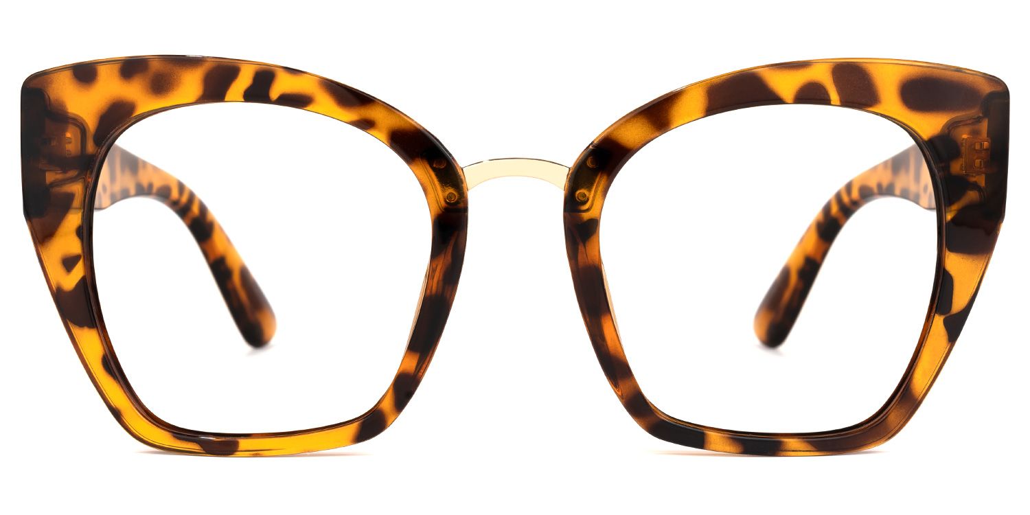 Denis Cat Eye Yellow-Tortoise Frame Glasses | ZEELOOL Canada0