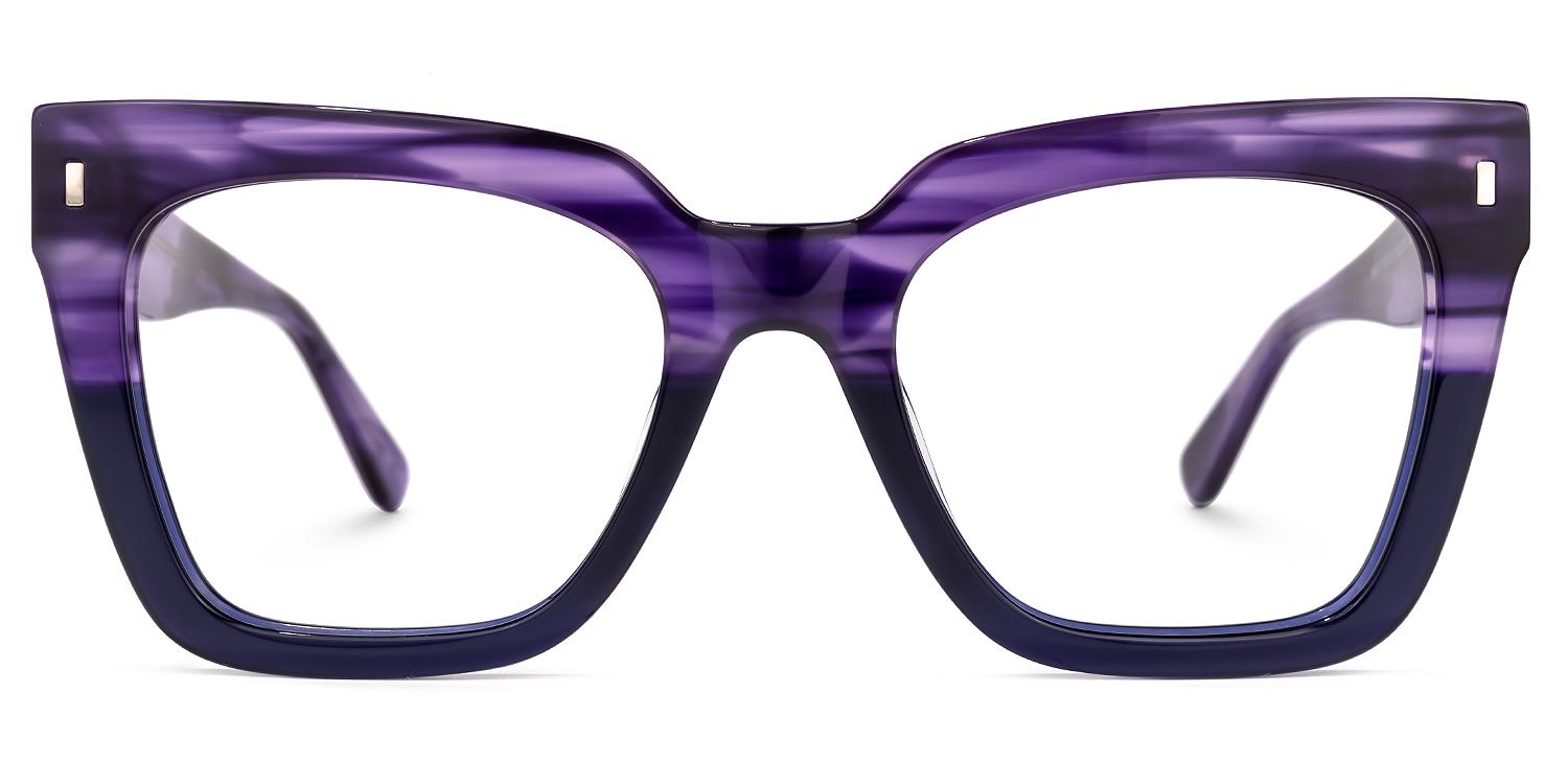 Kathya Square Purple Eyeglasses & Glasses Frames0