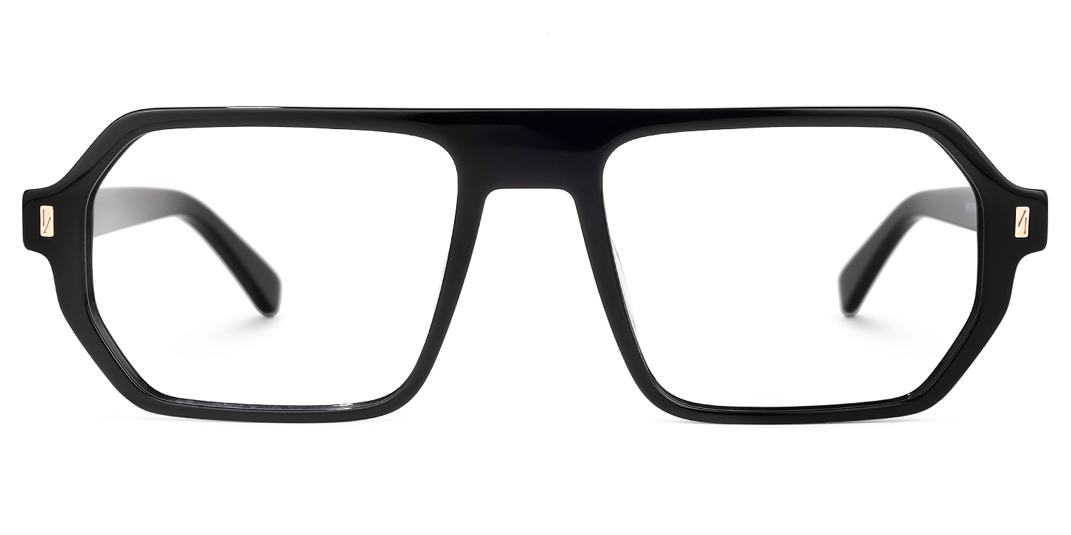 Fatou Geometric Black Glasses | ZEELOOL Canada0