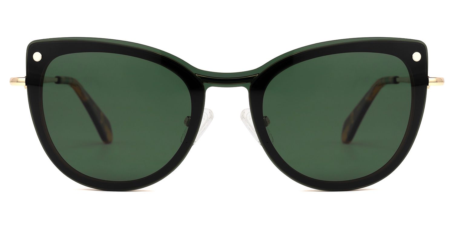 Paulette Clip-on Green Glasses | ZEELOOL Canada0