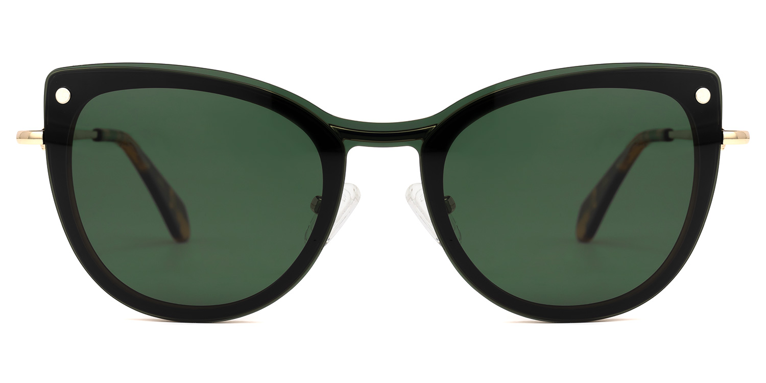 Paulette Clip-on Green Glasses | ZEELOOL Canada0