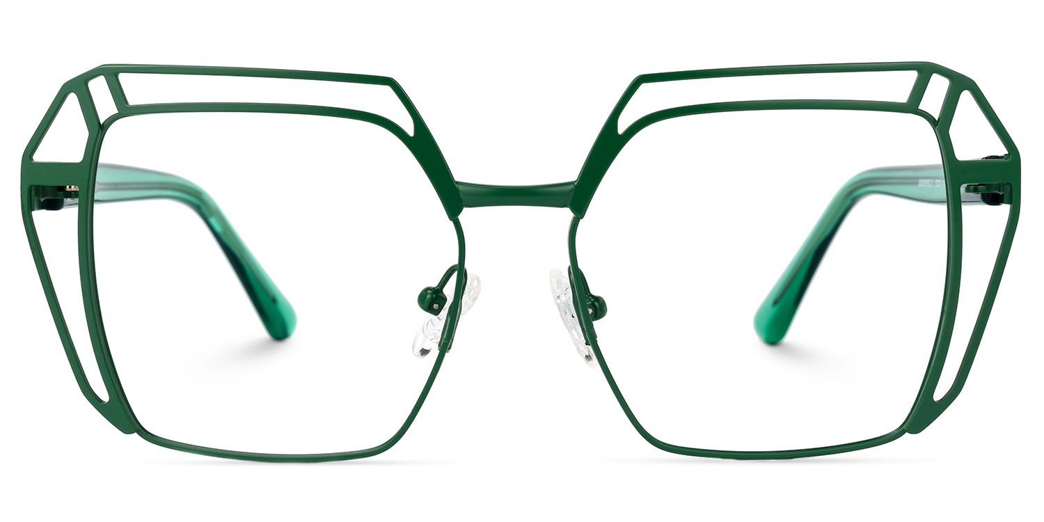Murray Geometric Green Glasses | ZEELOOL Canada0