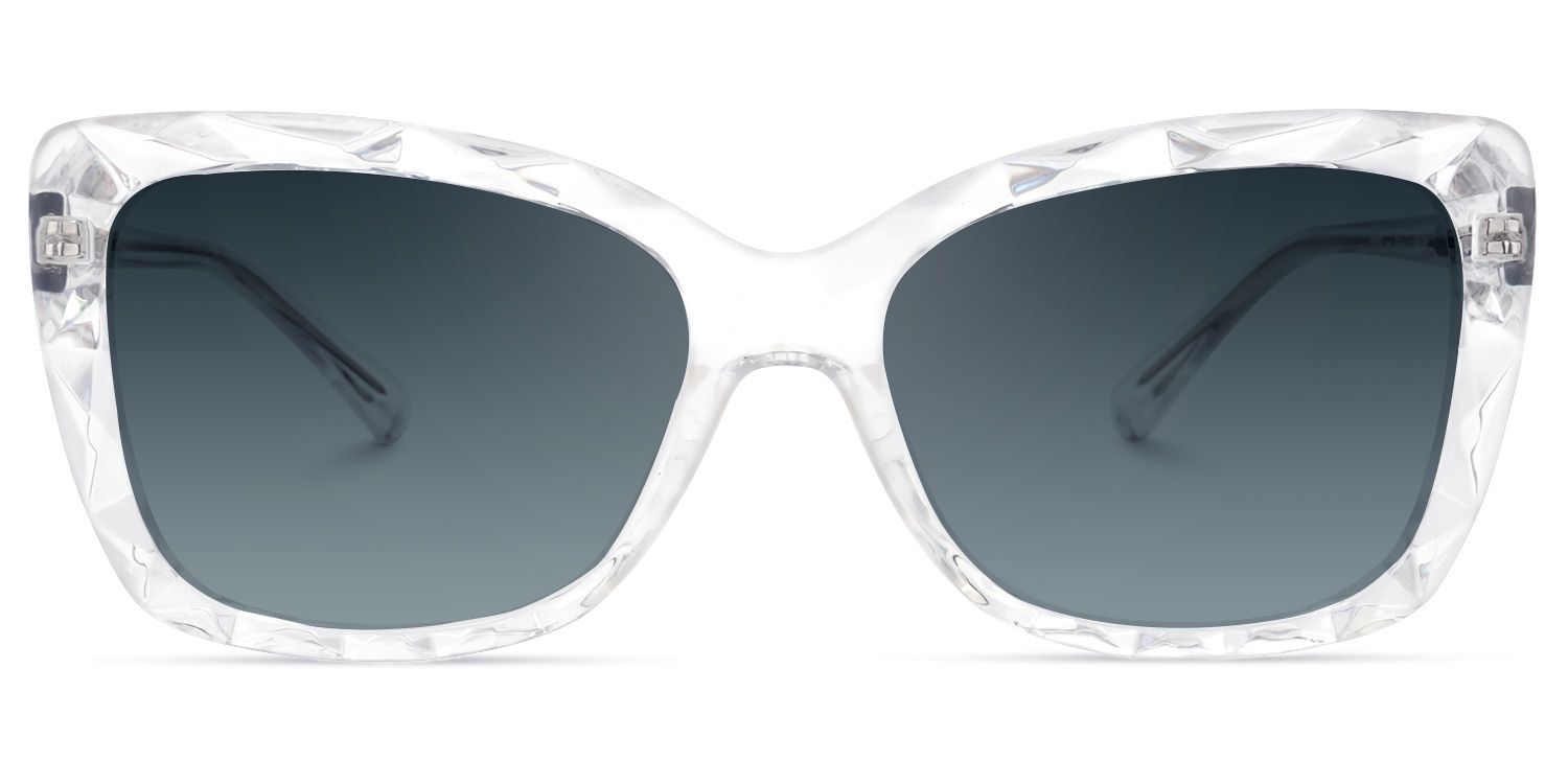 Edna Rectangle Clear Sunglasses for Women & Men | ZEELOOL CA0