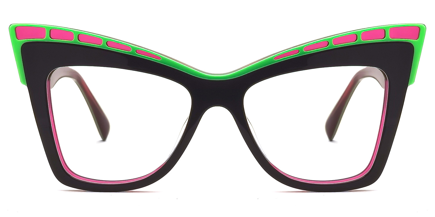 Abdoul Cateye Dark-Red Glasses | ZEELOOL Canada0