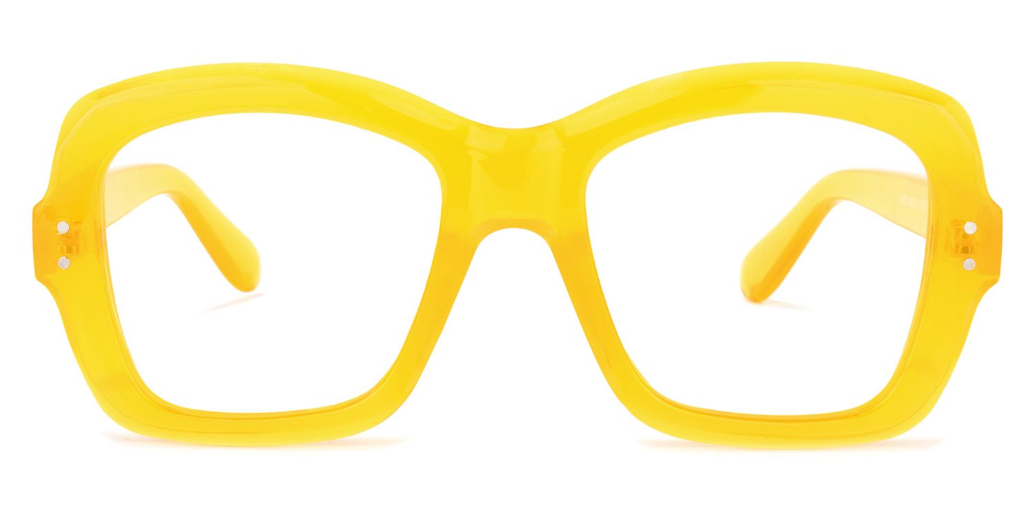 Mckenzie Square Yellow Glasses | ZEELOOL Canada0